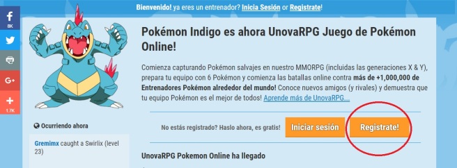 UnovaRPG Online Game, Eventos Pokémon